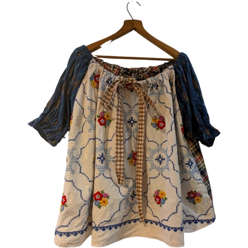 Dear Abigaêl Heirloom Rosa Top | Handmade Slow Fashion | OS (fits up to 3X/4X)